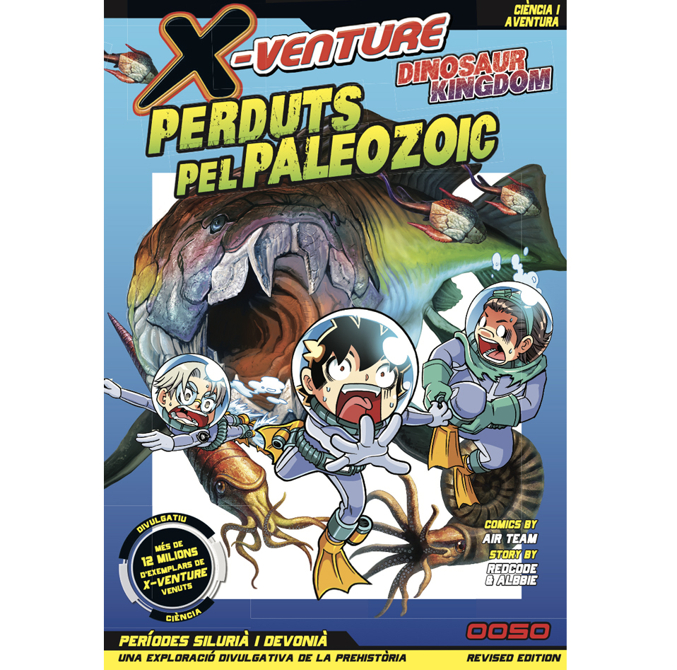 X-VENTURE: DINOSAUR KINGDOM 02. Perduts pel Paleozoic.

Autors: AIR TEAM / REDCODE and ALBBIE

IDIOMA: Català

Revisió/Correcció: Chiara Lucia Soto Vilca (NAGAREBOSHI)
Títol original: X-Venture, Dinosaur Kingdom / 恐竜キングダム（2）
Format: Rústica. Coberta amb solapes
Dimensions: 12,5 x 18,5 cm.
Pàgines: 184 pàg. a COLOR.
ISBN: 978-84-10032-10-1

ELS EXTRES són EXCLUSIUS únicament pel període de les PRE-ORDERs. Passat aquest període de PRE-ORDER els toms no aniran amb els extres. Pre-order fins al 18 de MAIG 2026. 4 CARTES DINOSAUR: 2 del Silúric i 2 del Devònic.